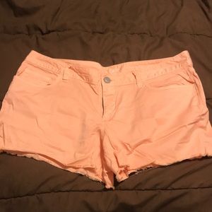 Loft Salmon/Peach color shorts